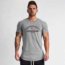Muscleboys camiseta apertada para homens, camiseta de marca para academia e musculação apertada, camisas para homens 2024 - compre barato