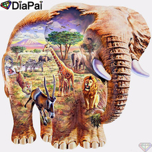 DiaPai Diamond Painting 5D DIY 100% Full Square/Round Drill "Elephant giraffe" Diamond Embroidery Cross Stitch 3D Decor A24685 2024 - buy cheap