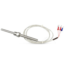 Free Shipping waterproof temperature probe 3 wires 304 thermal resistance PT100 temperature 50mm probe sensor with 0.5m 1m cable 2024 - buy cheap