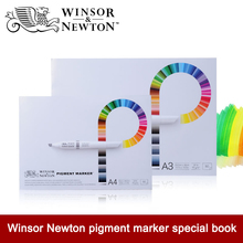 Winsor Newton 75g/m2 Professional Pigment Marker Book  50 Sheets A3/A4 Hand Painted Sketch Paper Office School Art Suppllies 2024 - buy cheap