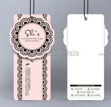Customized clothing hang tag/garment paper tags/cardboard tags/wedding dress hang tag/clothing printed labels 1000 pcs a lot 2024 - buy cheap