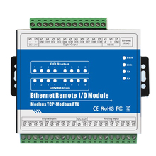 M140T IOT RTU módulo Modbus TCP Ethernet módulo IO remoto 8DI + 8DO compatible con contador de impulsos de alta velocidad SCADA OPC 2024 - compra barato