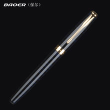 Baoer-pluma estilográfica de lujo con Clip dorado, juego de plumas de tinta de Metal de 388mm, colores mezclados, para regalo de Navidad, 0,5 2024 - compra barato