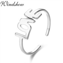 Anillos de boda de plata esterlina 925 para mujer y niña, joyería de amor con letras, Anillos para dedo del pie, Anillo 2024 - compra barato