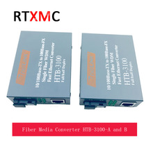 2 Pair HTB-3100 Optical Fiber Media Converter Fiber Transceiver Single Fiber Converter 25km SC 10/100M Singlemode Single Fiber 2024 - buy cheap