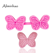 B1365 3D butterfly Silicone Mold Sugarcraft dessert Candy Chocolate Molds Fondant Cake Decorating Tools Polymer Clay Resin 2024 - buy cheap