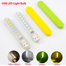 4 color 8LED USB Book Reading night warm whitelight power bank LED lighting for PC Computer Laptop powerbank Bulb high lamp 2024 - buy cheap