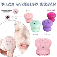 Soft Silicone Facial Cleaning Brush Small Octopus Shape Face Washing Brush Deep Pore Cleaning Exfoliator Skin Care Lovely Animal 2024 - buy cheap