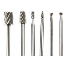 6pcs Dremel Rotary Tools HSS Mini Drill Bit Set Cutting Routing Router Grinding Bits Milling Cutters for Wood Carving Cut Tools 2024 - buy cheap