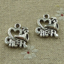 135 piezas de plata tibetana amor alegría encantos 18x15mm #3576 2024 - compra barato