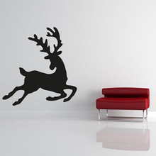 Jumping Reindeer Wall Stickers for Living Room Art Decorations for Christmas Wallpaper Decals Bedroom Vinyl Art Murals L564 2024 - buy cheap