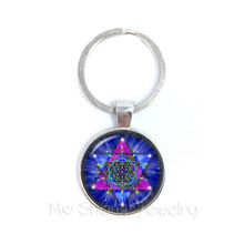 Bestselling  Wiccan Locket Keychain Vintage pentacle Wicca Glass Cabochon Locket Pendant Occult Charms Keyring Gift Talisman 2024 - buy cheap