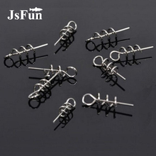 50Pcs/lot Fishing Hook Pins Spring Twist Crank Lock Assist Soft Lure Pin Fishing Tools Pesca Fixed Lock Screw Dagger FO315 2024 - buy cheap