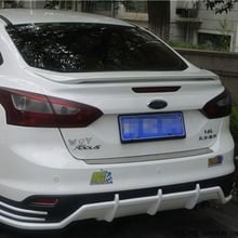 Car Styling For Ford Focus Sedan 4Doors 2015 2016 2017 ABS Plastic Unpainted Primer Rear Roof Spoiler  Cover 1Pcs 2024 - buy cheap