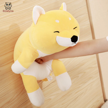 Crianças brinquedo de pelúcia do miúdo para o presente de aniversário do natal shiba inu cão amarelo 2024 - compre barato