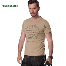 Camiseta de manga corta para hombre, camisa de cuello redondo táctico para deportes al aire libre, acampada, senderismo, soldado gratis, Verano 2024 - compra barato