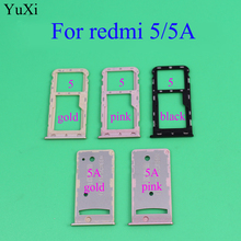 YuXi New SIM Card Tray Socket Slot Holder Adapters Replacement Spare Parts For Xiaomi Redmi 5 /5a/ Note 5A Sim Cards Adapters 2024 - buy cheap