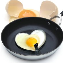 Aço inoxidável frito ovo pancake shaper omelete molde fritar ovo cozinhar ferramentas acessórios de cozinha gadget coração-forma u3 2024 - compre barato