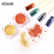 ROSALIND Nail Glitter Powder Shell Mirror Pigment Dust Manicure DIY 9 Colors Chrome Decorations Fashion Nail Art Glitter 2024 - buy cheap