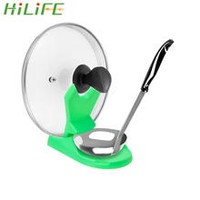 HILIFE Spoon Holder Pan Pot Lid Shelf Cover Lid Rack Stand Plastic Kitchen Tool Kitchen Gadgets Stove Organizer Useful 2024 - buy cheap