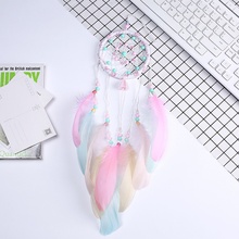 Flying Wind Chimes Dream Catcher Handmade Gifts Dreamcatcher Feather Pendant Creative Hollow Wind Chimes Wall Hanging Decoration 2024 - buy cheap