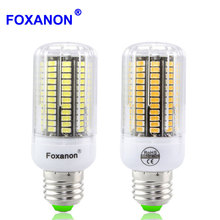 Foxanon E27 Led lamp 30 - 165 leds Light 220V 110V 5733 SMD Chip Corn Bulb Candle Chandelier for Home Lighting Decoration 2024 - buy cheap