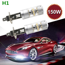 2Pcs/lot car H1 led H3 led canbus creechip drl White 150w Tail Headlamp Fog Light Daytime Running Light 12V auto Motorcycle Lamp 2024 - buy cheap