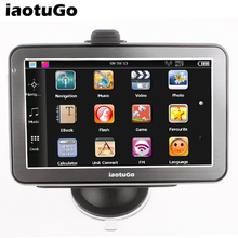 Navegador GPS para coche con bluetooth, dispositivo de 5 pulgadas, AV in MTK wince 6,0, navegación gps, 128M,4G, compatible con manos libres 2024 - compra barato