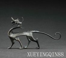 Chinese Fengshui Bronze copper zodiac animal Dragon beast auspicious statue decoration metal handicraft 2024 - buy cheap