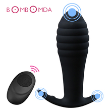 Plugue vibrador anal para bunda vibratória, brinquedo sexual adulto para homens massagem de próstata silicone médico dildo anal vibrador para mulheres estimulador de vagina 2024 - compre barato