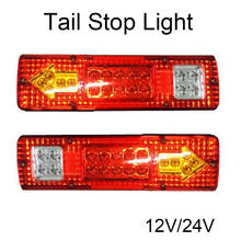 1 Pair Car 19 Led Rear Lights Tail Stop Reverse Indicator Truck Trailer Caravan Van Rear Lamp 12-24V 2024 - buy cheap