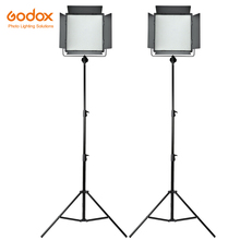 Godox-Kit de luz led para estudio fotográfico, soporte de luz de vídeo continuo para fotografía y boda, 3300-5600K, LED1000C, 2 uds., 2,8 m 2024 - compra barato