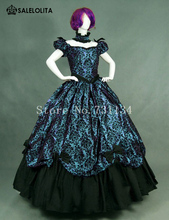 Hot Sale Brocade Southern Belle Victorian Period Dress Ball Gown Reenactment Clothing Theatre Costume 2024 - buy cheap