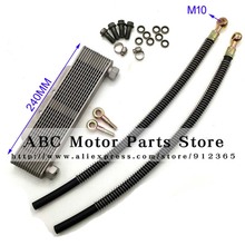 Oil Cooler radiator  Dirt pit monkey bike Off-road motorcycle ATV Engine cooling accessories  fuel hose spare parts 2024 - buy cheap