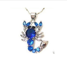 FREE shipping> >>>Jewelry blue crystal Scorpion Necklace Pendant 2024 - buy cheap