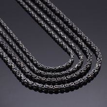 4/5mm Titanium Stainless Steel Royal Long Chain Necklace For Men Punk Chains Waterproof Dropship Necklace 2024 - buy cheap