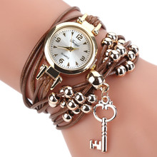 Women's Watch Bracelet Watch Ladies Fashion Women's Watches Leather Circle Band Gold Dial Quartz Wristwatches 2019 reloj mujer 2024 - buy cheap