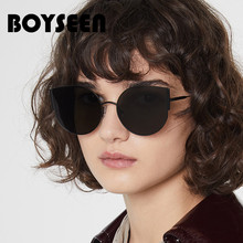 Женские солнцезащитные очки кошачий глаз классические брендовые дизайнерские солнцезащитные очки женские ретро очки с зеркальным покрытием мужские солнцезащитные очки 6308 2024 - купить недорого