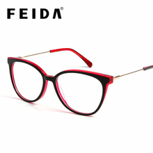 FEIDA Acetate Frame Men Women Clear Lens Optical Spectacle Myopia Eyewear Frames 2019 Transparent Glasses Women Men EyeGlasses 2024 - buy cheap