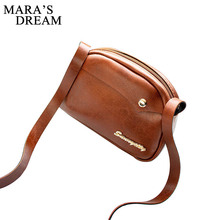 Mara's Dream Casual PU Leather Handbag Women Shoulder Bag Small Size Flap Women Bag Black Color Female Handbag Messenger Bag 2024 - buy cheap