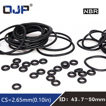 20PCS/lot Rubber Ring NBR Sealing O-Ring 2.65mm Thickness ID43.7/45/46.2/47.5/48.7/50mm Nitrile O Ring Seal Gasket Rings Washer 2024 - buy cheap