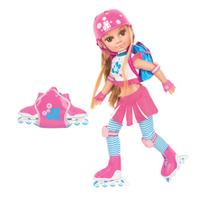 Boneca americana 3d, boneca de simulação de patinação, conjunto de atividades conjunta, boneca de vestiário para crianças, brinquedo de presente de aniversário 2024 - compre barato