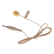 3.5mm Jack Plug Mini Clip On Microphone Mic With Tie Collar Shirt Clip Beige 2024 - buy cheap