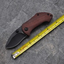 Brand High quality Mini Pocket Folding Hunting Knife Tactical Survival Knives 440C Blade Steel Wood Handle Tools Pocket Knife 2024 - buy cheap