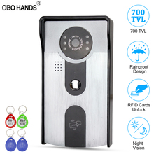 RFID Video Intercom Camera Door Phone Entry System Entrance Machine Outdoor unit Metal Waterproof IR 700TVL EM Unlock for Home 2024 - buy cheap