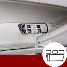 Interruptor de ventana de puerta de coche de fibra de carbono, embellecedor de marco, cubierta 2013-2018, 4 Uds., decoración Interior de coche, para Volkswagen Golf 7 MK7 2024 - compra barato