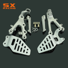 Motorcycle Silver Street Bike Front Foot Pegs Pedal Footrest For YAMAHA YZFR6 YZF R6 YZF-R6 2006 2007 2008 2009 2010 2011 2024 - buy cheap