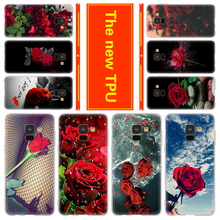 Телефон для Samsung Galaxy A50 A10 A20 A30 A60 A70 a6 a8 a9 a7 2018 Plus a3 a5 a7 2016 2017 Чехол Цветные Красные розы цветы 2024 - купить недорого