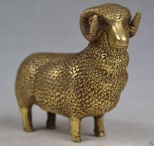 Estátua de cobre ovelha colecionável, artesanato, raro, nobre, artesanato, coleção, escultura em artesanato 2024 - compre barato