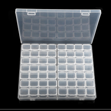 Caja de almacenamiento de plástico ajustable, 56 ranuras, para joyería, bordado de diamantes, herramienta de almacenamiento de pastillas, LG2910 2024 - compra barato